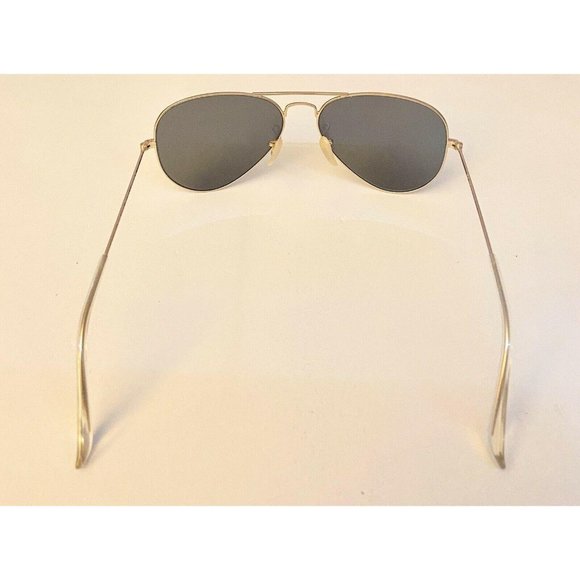 Ray Ban RB3025 Matte Gold Fashion Aviator Sunglass - Picture 4 of 12
